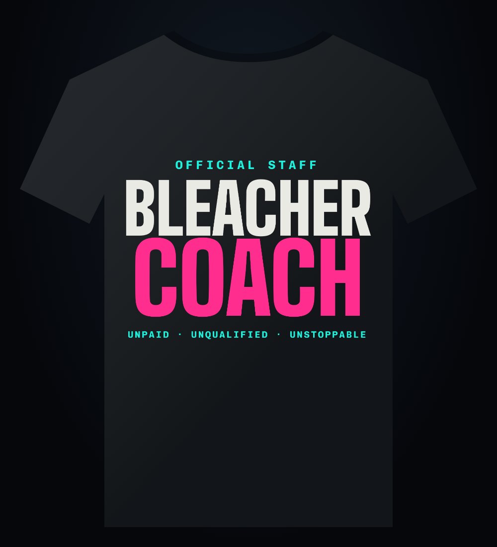 Bleacher Coach Tee mockup